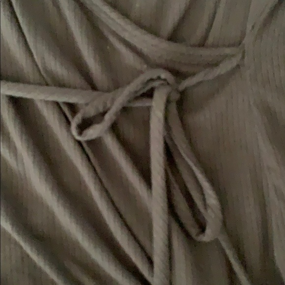 Black Abercrombie wrap top - Picture 2 of 4